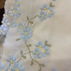 Vintage Embroidered Flat Sheet